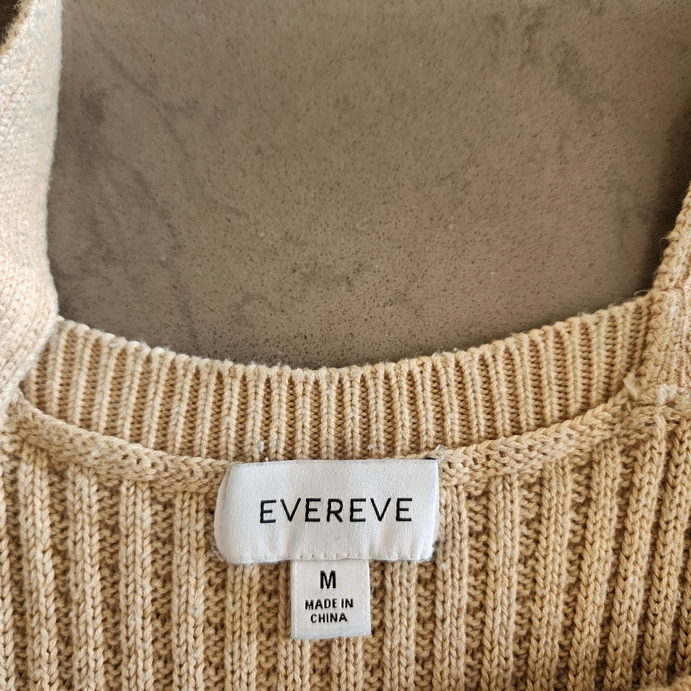 Evereve Tan Ribbed Knit Tank - Picture 2 of 4